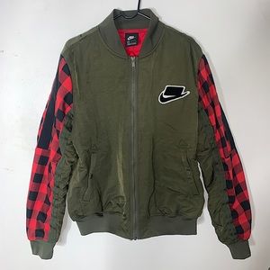 Nike Limited edition “blacked logo” bomber jacket